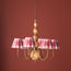 Dunnock chandelier in natural wood