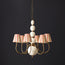 Dunnock chandelier in white