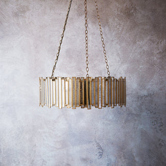 Melvillous Chandelier in mercurised glass