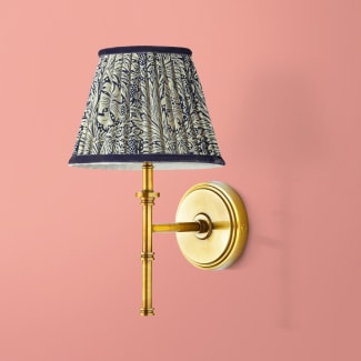 Single Chukka Wall fitting in antiqued brass