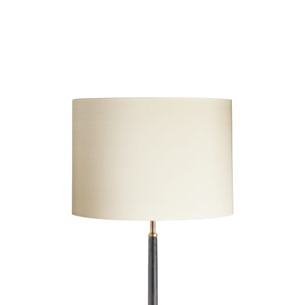 35cm drum lampshade in ivory dupion silk
