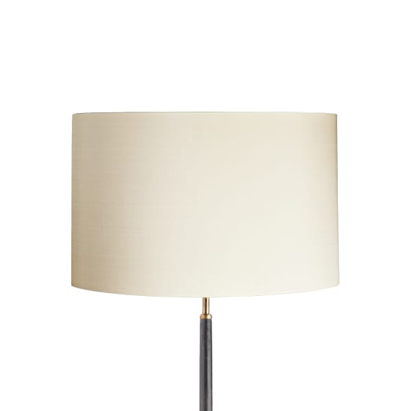 45cm drum lampshade in ivory dupion silk
