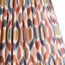 16cm empire shade in blue and red Small Ikat Spot linen by GP & J Baker