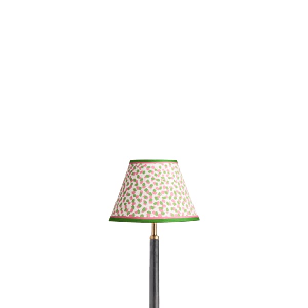 20cm empire shade in pink and green Polka Dot paper by GP & J Baker