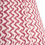 30cm straight empire lampshade in crimson chevrons with crimson tape