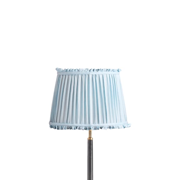 30cm straight empire bloomer shade in blue sky linen