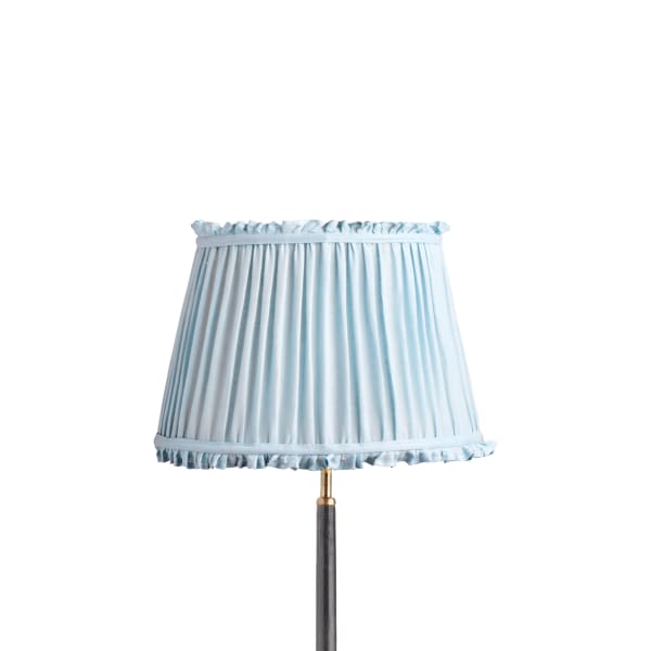 35cm straight empire bloomer shade in blue sky linen