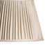 35cm straight empire shade in pleated natural linen