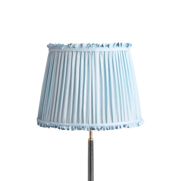 40cm straight empire bloomer shade in blue sky linen