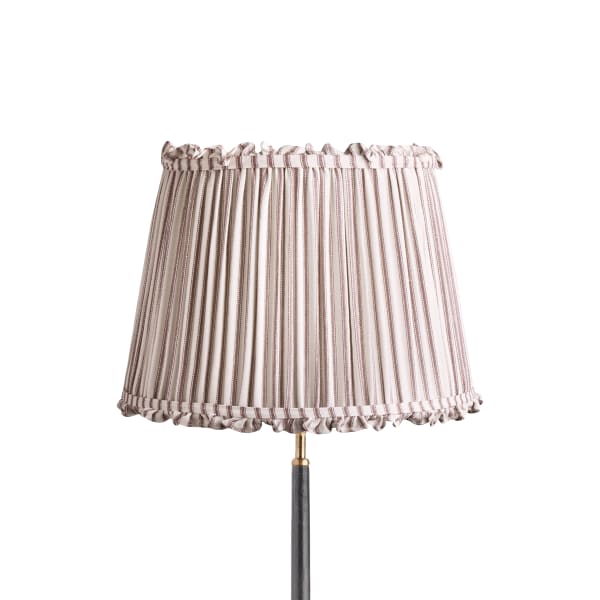 40cm straight empire bloomer shade in rust ticking linen