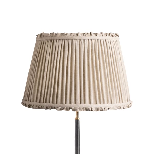 50cm straight empire bloomer shade with adjustable gimbal in natural linen