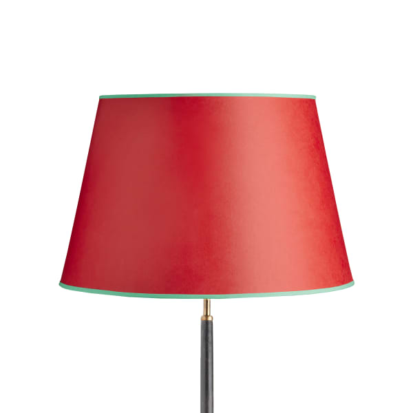 50cm straight empire shade in Tomato hand made parchment