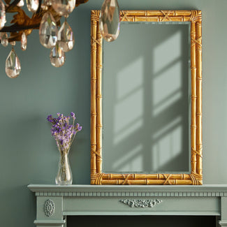 ChiChi mirror in antiqued gold