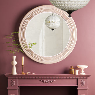 Larger Portal mirror in sea salt