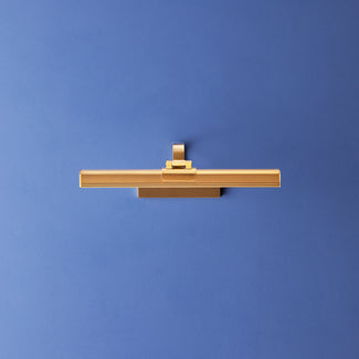 Smaller Marcel rechargeable picture light in antique brass finish