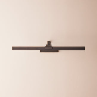 Larger Marcel rechargeable picture light in bronze finish