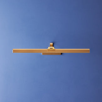 Larger Marcel rechargeable picture light in antique brass finish