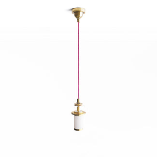 Classic rechargeable pendant kit in antique brass