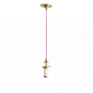 Elbow rechargeable pendant kit in antique brass