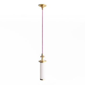 Mini elbow rechargeable pendant kit in antique brass