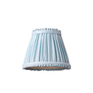 18cm pendant bloomer shade in blue sky linen