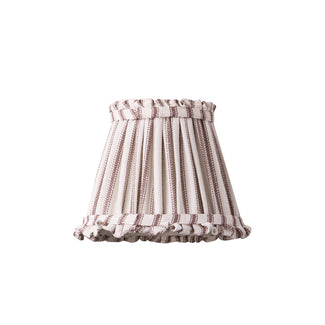 18cm pendant bloomer shade in rust ticking linen