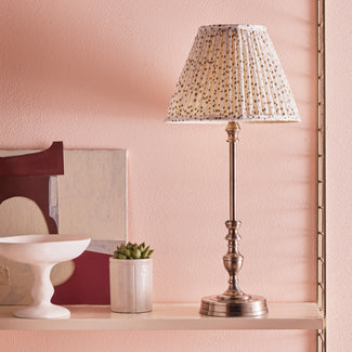 Orlando rechargeable table lamp in silver