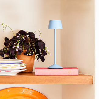 Wee Scoon rechargeable table lamp in topaz