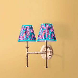 Double Chukka rechargeable wall fitting in antique brass