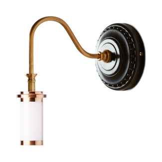 Drake rechargeable wall fitting in wood and brass