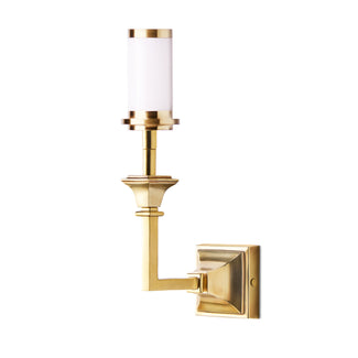 Edmund rechargeable wall fitting in brass