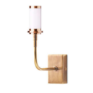 Matchbox rechargeable wall fitting in antique brass