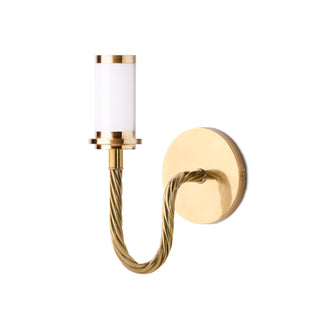 Quingo rechargeable wall fitting in brass
