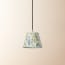 18cm pendant shade in willow Little Magnolia linen by GP & J Baker