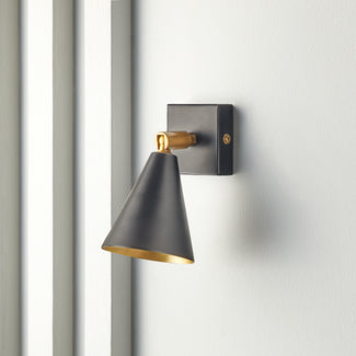 Crick single spotlight in black