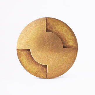 Iona IP67 recessed light in brass
