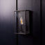 Orford IP44 exterior wall light in blackened brass